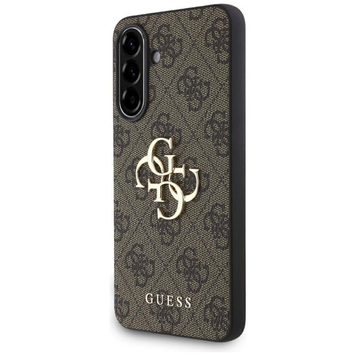 Viedtālruņa aizmugurējais vāciņš Samsung Galaxy A36 4G Metal Logo - Brūna