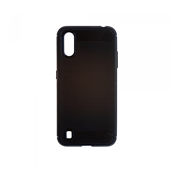 Viedtālruņa aizmugurējais vāciņš Samsung Galaxy A01 Carbon - Melna