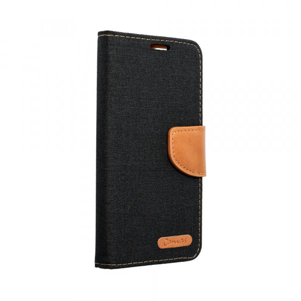 Viedtālruņa atveramais maciņš Samsung Galaxy S23 Plus Canvas - Melna