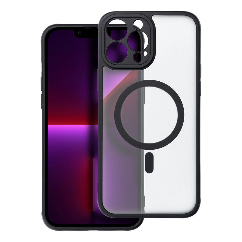 Viedtālruņa aizmugurējais vāciņš Apple iPhone 13 Pro Max Full Matte Mag - Melna