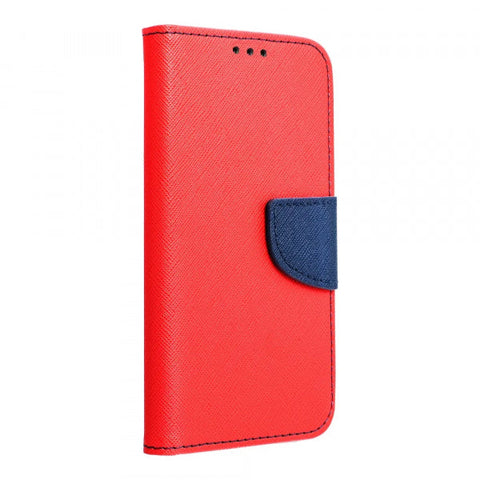 Viedtālruņa atveramais maciņš Samsung Galaxy S23 Plus Fancy Book Navy - Sarkana