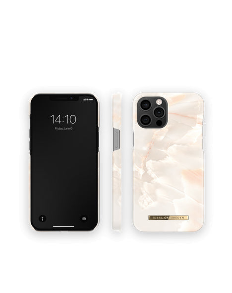 Viedtālruņa aizmugurējais vāciņš Apple iPhone 12 Pro Max Rose Pearl Marble - Rozā pērļu ar dizainu