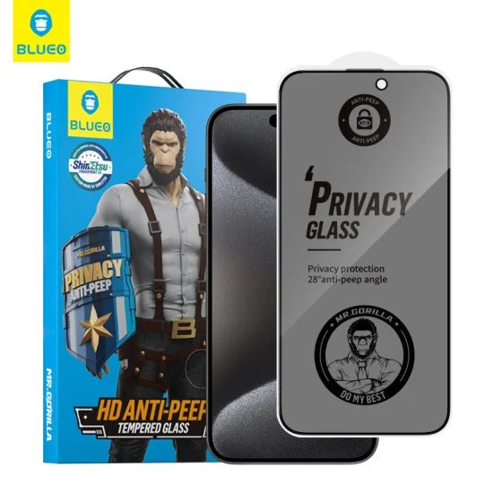 Viedtālruņa aizsargstikls Apple iPhone 12 Pro Max Mr Monkey Glass Strong Privacy