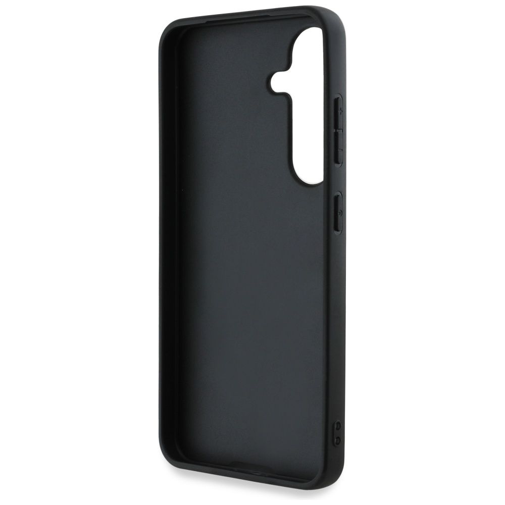 Premium vāciņš Samsung Galaxy S25 Big Metal Logo - Melna