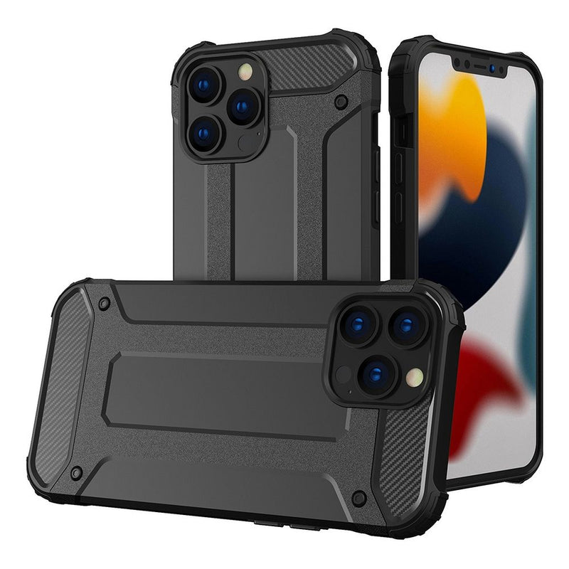 Viedtālruņa aizmugurējais vāciņš Apple iPhone 14 ARMOR Case - Melna