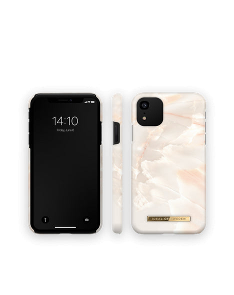 Viedtālruņa aizmugurējais vāciņš Apple iPhone 11 Rose Pearl Marble - Rozā pērļu ar dizainu