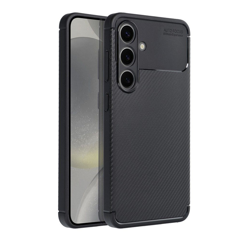 Viedtālruņa aizmugurējais vāciņš Samsung Galaxy S24 Carbon Premium - Melna