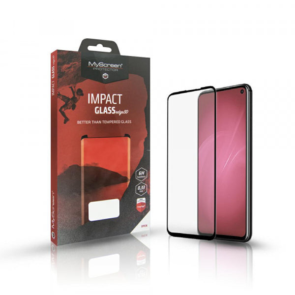 Viedtālruņa aizsargstikls Samsung Galaxy S10 Impact Edge 3d