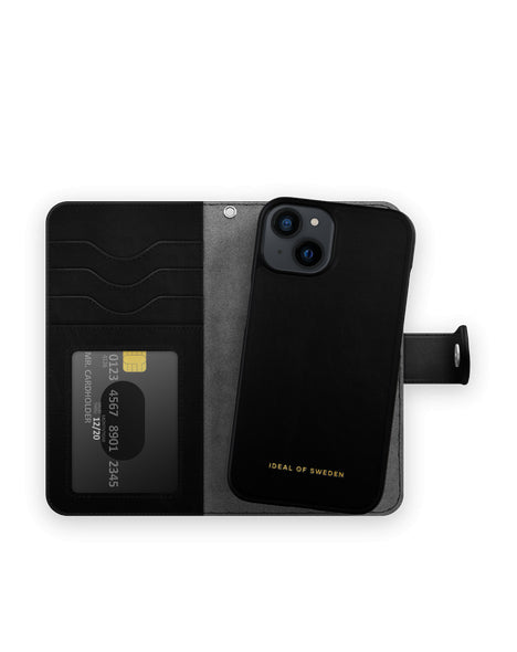 Viedtālruņa atveramais maciņš Apple iPhone 13 Magnet Wallet Pl - Melna