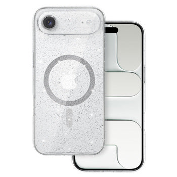Viedtālruņa aizmugurējais vāciņš Apple iPhone Air Glitter Mag - Caurspīdīga