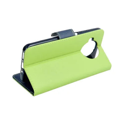 Viedtālruņa atveramais maciņš Samsung Galaxy A33 Fancy Book Lime Navy - Laims