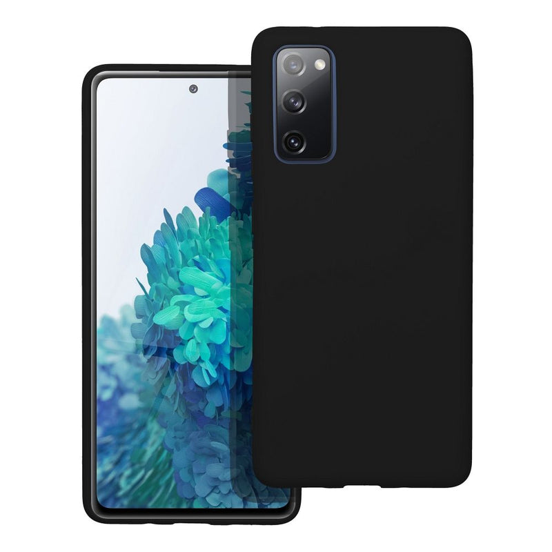Viedtālruņa aizmugurējais vāciņš Samsung Galaxy S20 Fe Silicone Part - Melna