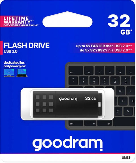 Ārējā atmiņa Goodram 32GB USB 3.0 USB-A - Dažādās krāsās