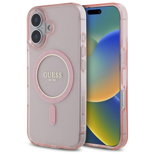 Apple iPhone 16 Hardc Iml - Rozā,Caurspīdīga