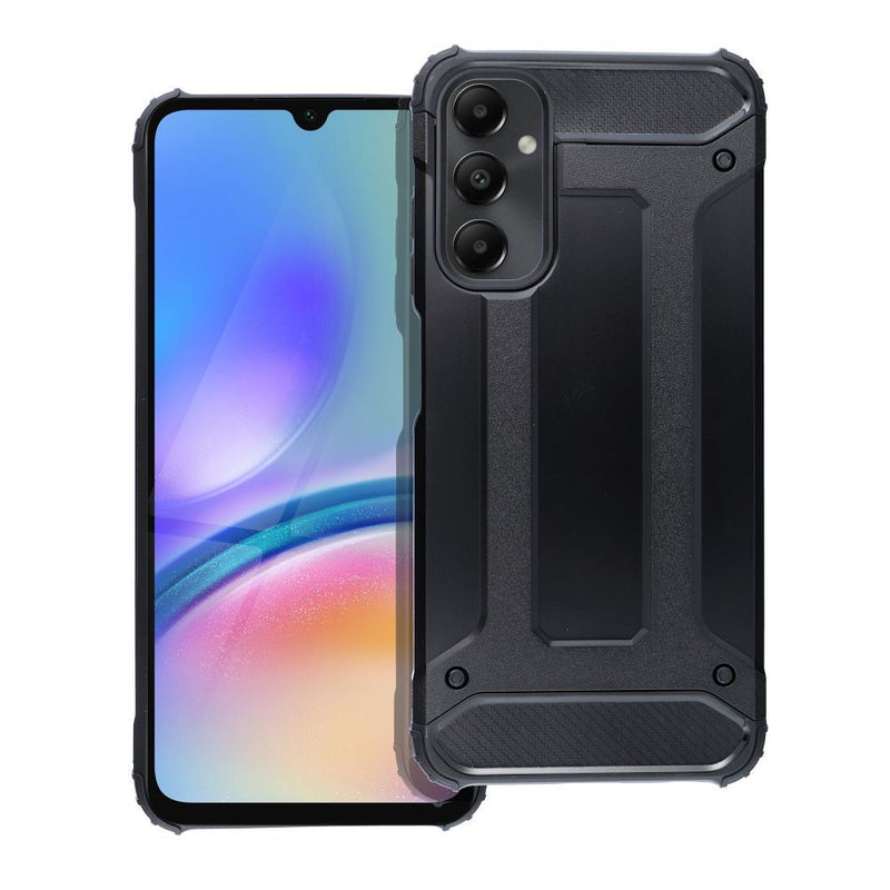 Viedtālruņa aizmugurējais vāciņš Samsung Galaxy A05s Armor - Melna