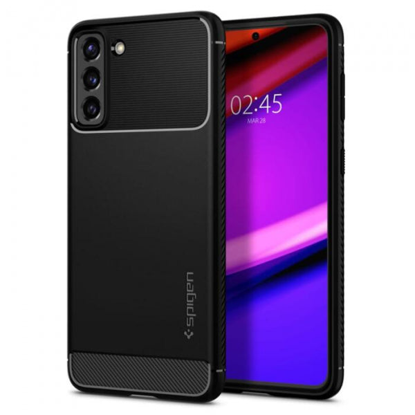 Viedtālruņa aizmugurējais vāciņš Samsung Galaxy S21 Plus Rugged Armor - Melna