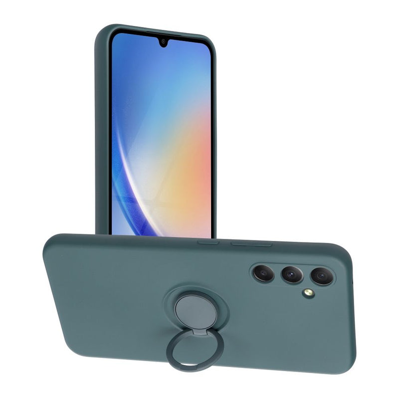 Viedtālruņa aizmugurējais vāciņš Samsung Galaxy A34 Silicone Case - Zaļa