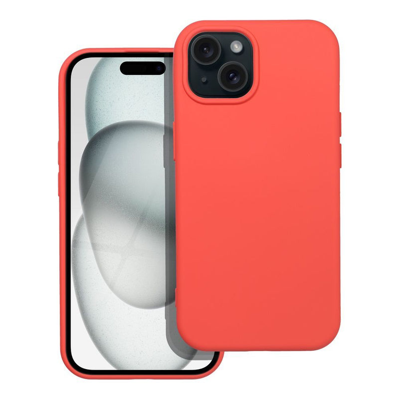 Viedtālruņa aizmugurējais vāciņš Apple iPhone 15 Silicone case - Rozā