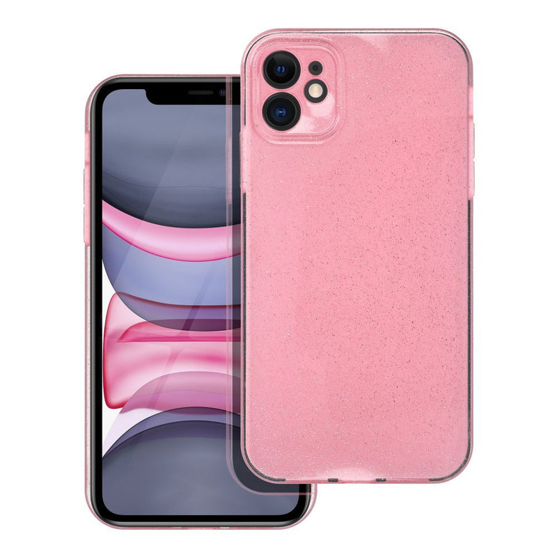 Viedtālruņa aizmugurējais vāciņš Apple iPhone 11 Clear Case - Rozā