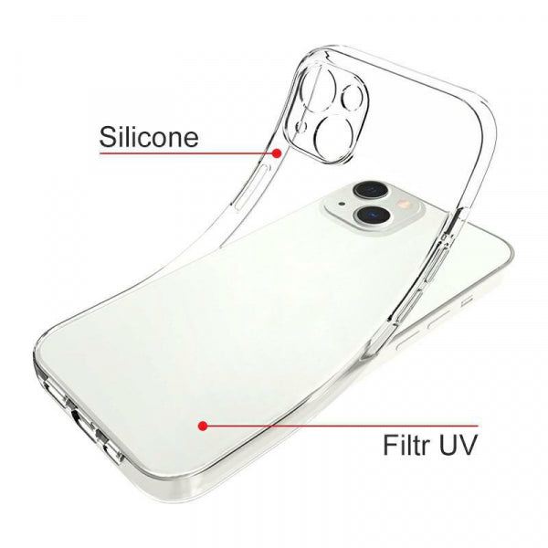 Viedtālruņa aizmugurējais vāciņš Samsung Galaxy S24 Ultra Silikon 2MM - Caurspīdīga