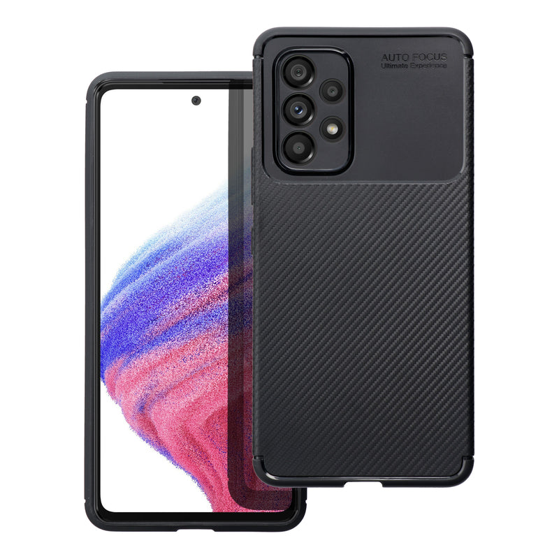 Viedtālruņa aizmugurējais vāciņš Samsung Galaxy A54 Carbon Premium - Melna