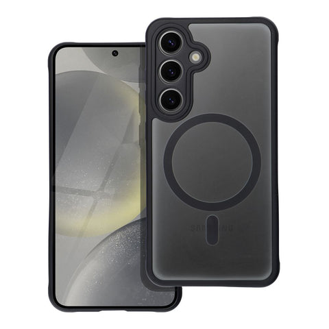 Samsung Galaxy S24 Full Matte MagSafe - Melna,Caurspīdīga