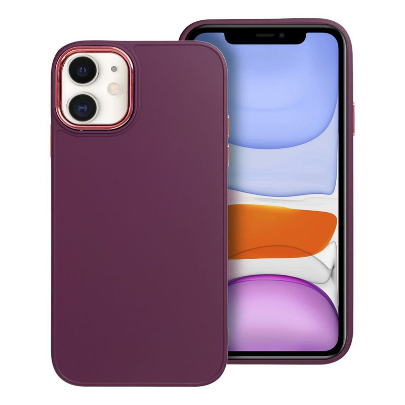 Viedtālruņa aizmugurējais vāciņš Apple iPhone 11 Frame Case - Violeta