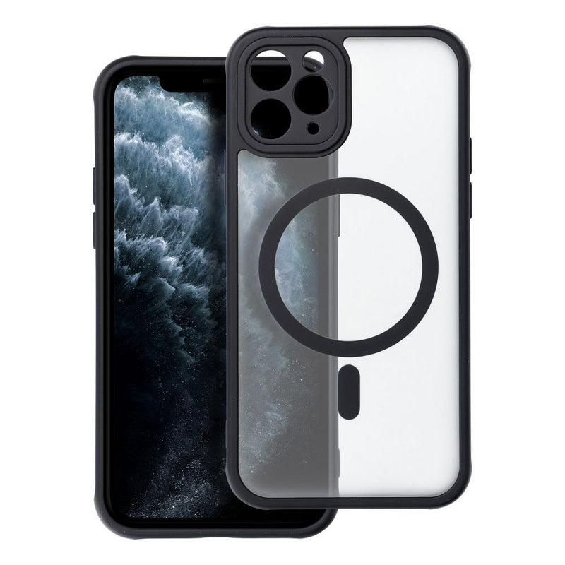 Viedtālruņa aizmugurējais vāciņš Apple iPhone 11 Pro Full Matte Mag - Melna