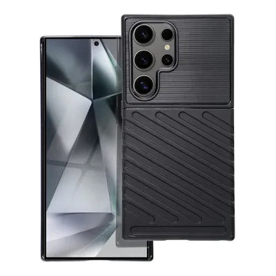 Viedtālruņa aizmugurējais vāciņš Samsung Galaxy S24 Ultra Thunder - Melna