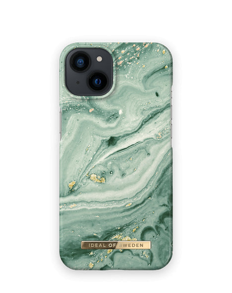 Viedtālruņa aizmugurējais vāciņš Apple iPhone 13 Pro Max Mint Swirl Marble - Piparmētru ar dizainu