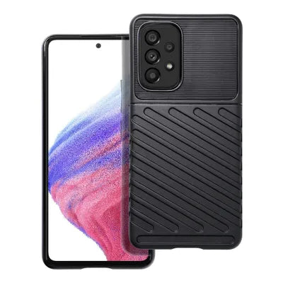 Viedtālruņa aizmugurējais vāciņš Samsung Galaxy A53 Camshield Slide - Melna