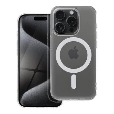 Viedtālruņa aizmugurējais vāciņš Apple iPhone 15 Pro Max Frost Mag - Caurspīdīga