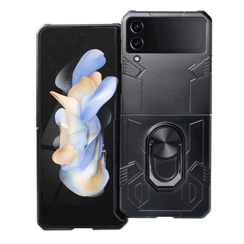 Viedtālruņa atveramais maciņš Samsung Galaxy Z Flip 4 Armor - Melna