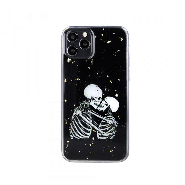 Samsung Galaxy A03s Romanticskeletons 1 - Melna ar dizainu