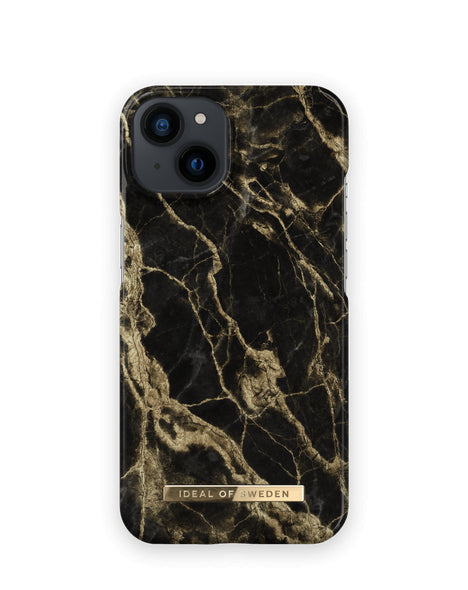Apple iPhone 13 Golden Smoke Marble - Melna zelta ar dizainu