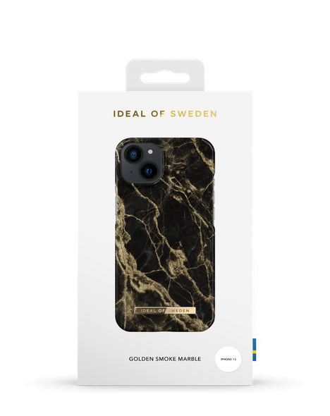 Apple iPhone 13 Golden Smoke Marble - Melna zelta ar dizainu