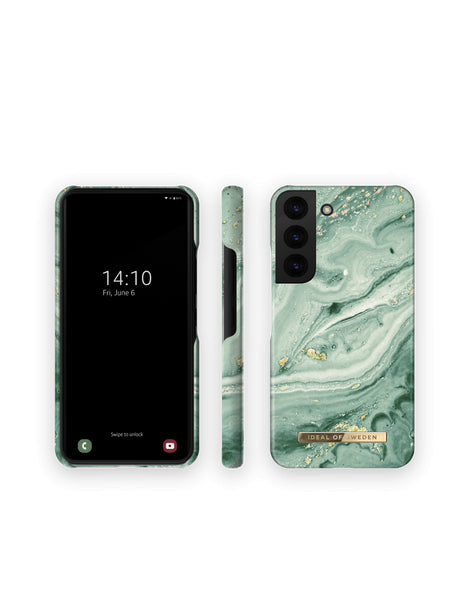 Samsung Galaxy S22 Mint Swirl Marble - Piparmētru ar dizainu