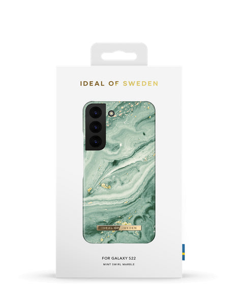 Samsung Galaxy S22 Mint Swirl Marble - Piparmētru ar dizainu
