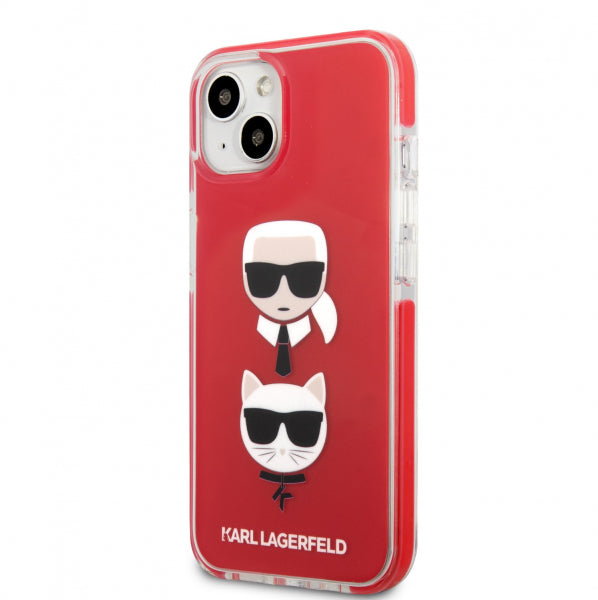 Apple iPhone 13 Karl Choupette Heads - Sarkana ar dizainu