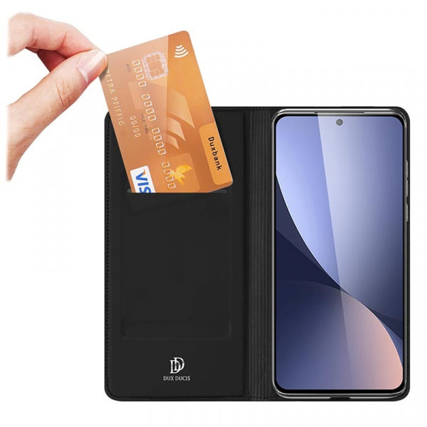 Xiaomi 12x Skin Leather - Melna
