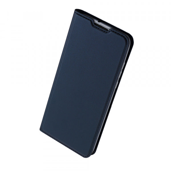 Viedtālruņa atveramais maciņš Samsung Galaxy A13 Skin Leather - Jūras zila