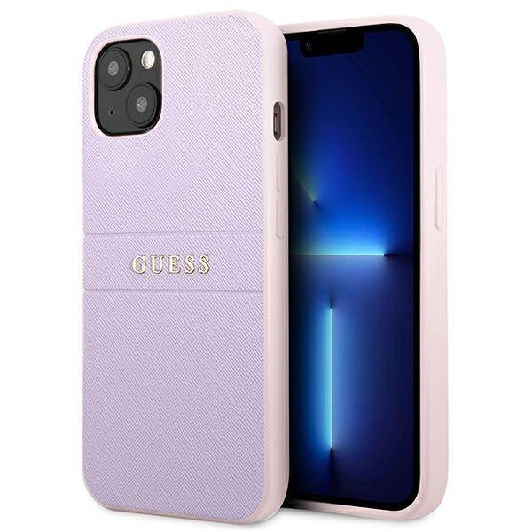 Apple iPhone 13 Leather Saffiano - Purpura