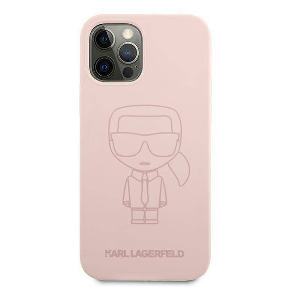 Apple iPhone 12 Pro Max Karl Lagerfeld Embossed - Rozā