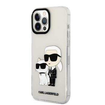 Apple iPhone 13 Pro Max Glitter Karl And Choupette - Caurspīdīga ar dizainu