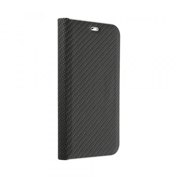 Viedtālruņa atveramais maciņš Samsung Galaxy S23 Luna Book Carbon - Melna