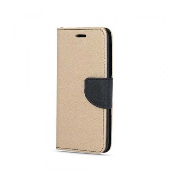 Viedtālruņa atveramais maciņš Samsung Galaxy A14 Smart Fancy Gold Black - Zelta