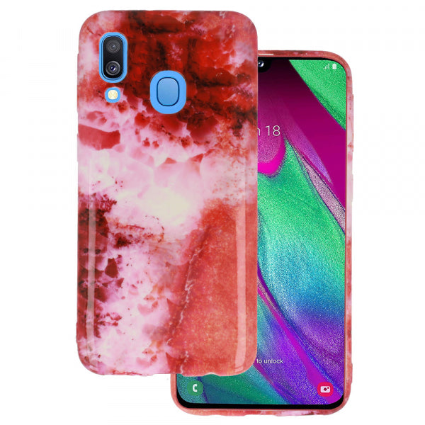 Samsung Galaxy A10 Mrb Silic Dsgn 5 - Sarkana ar dizainu