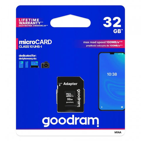 Ārējā atmiņa Goodram Uhsiclass10 32gb - Melna