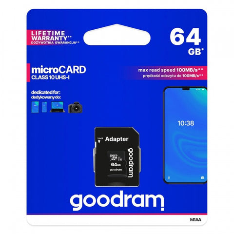 Ārējā atmiņa Goodram Uhsiclass10 64gb - Melna
