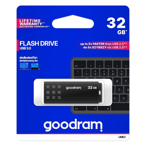 Ārējā atmiņa Goodram UME3 32gb - Melna